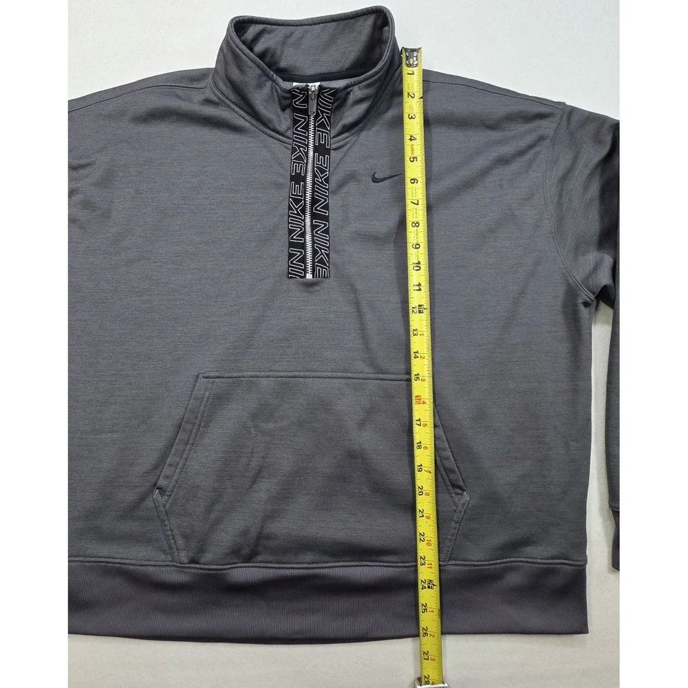 Nike 1/4 Zip Pullover Sweatshirt 1X XL Women's Gray Fleece Mock Neck LIMITED USE